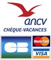 Chèque-Vacances,CB, VISA, MASTER-CARD